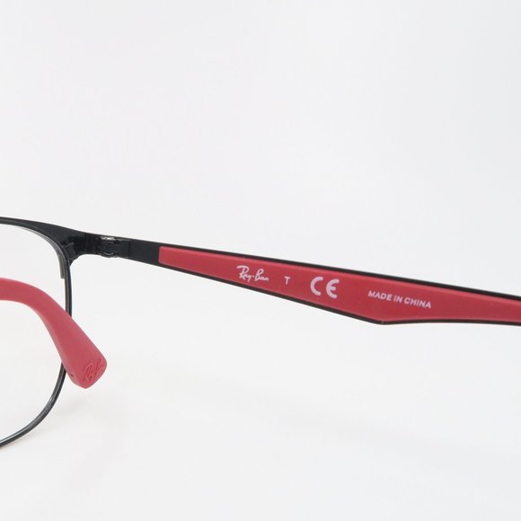 Ray-Ban RB 6363 3018 Unisex Rectangular Black - Picture 4 of 6